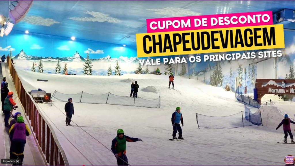Snowland Cupom CHAPEUDEVIAGEM - Visitantes na pista de patinação