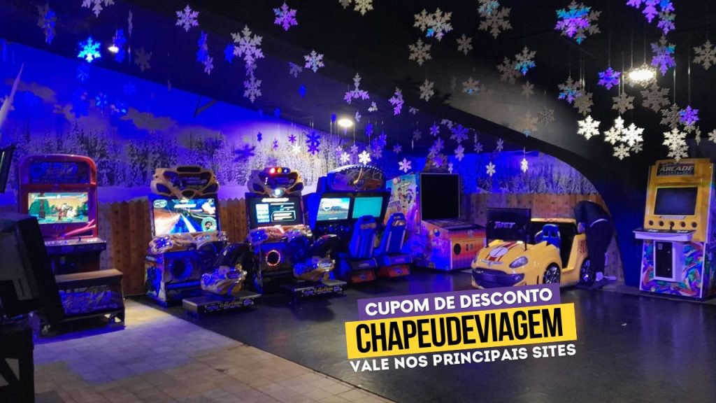 Snowland Cupom CHAPEUDEVIAGEM - Guia Completo 5% de Desconto 8 Snowland Cupom em Gramado - Fliperama e área kids