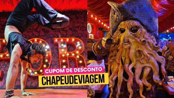 Ingresso Cara de Mau - Cupom CHAPEUDEVIAGEM até 15% de Desconto 10 Pizzaria Temática Ingresso Cara de Mau em Gramado - Apresentações Ao Vivo