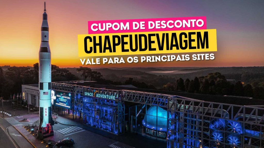 Parque da NASA - Cupom Space Adventure CHAPEUDEVIAGEM: Até 15% OFF 4 Cupom Space Adventure CHAPEUDEVIAGEM - Fachada do space