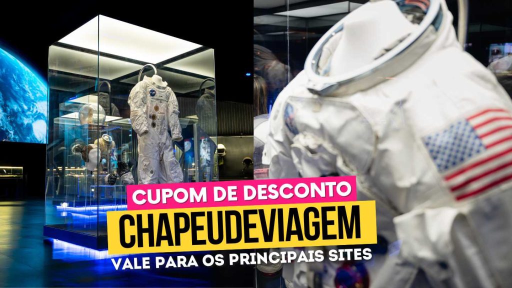 Parque da NASA - Cupom Space Adventure CHAPEUDEVIAGEM: Até 15% OFF 8 Cupom Space Adventure CHAPEUDEVIAGEM - Roupas e artefatos da nasa