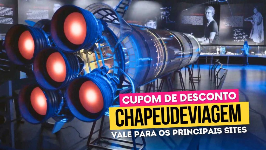 Parque da NASA - Cupom Space Adventure CHAPEUDEVIAGEM: Até 15% OFF 9 Cupom Space Adventure CHAPEUDEVIAGEM - foguete e turbinas