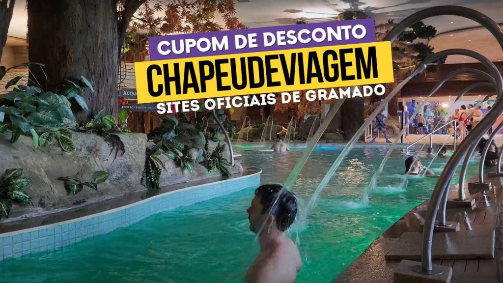 Acquamotion Gramado Cupom CHAPEUDEVIAGEM - Pessoas nos jatos de agua massageadores