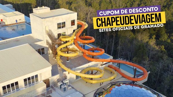 Ingresso Acquamotion Cupom CHAPEUDEVIAGEM - Vista aerea dos toboaguas