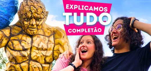 Cupom Parque Florybal CHAPEUDEVIAGEM com até 15% de deconto! Tudo sobre... 18 Cupom Parque Florybal CHAPEUDEVIAGEM Andy e Ph surpresos ao lado do golem de pedra