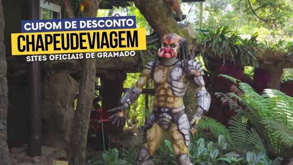 Cupom Parque Florybal Ingresso CHAPEUDEVIAGEM - Predador estatua