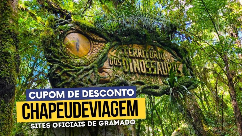 Cupom Parque Florybal CHAPEUDEVIAGEM com até 15% de deconto! Tudo sobre... 19 Cupom Parque Florybal CHAPEUDEVIAGEM - Territorio dos dinossauros placa