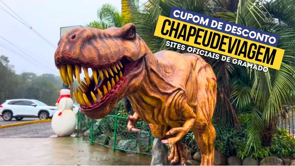 Cupom Parque Florybal CHAPEUDEVIAGEM com até 15% de deconto! Tudo sobre... 6 Cupom Parque Florybal CHAPEUDEVIAGEM - Tiranossauro Rex