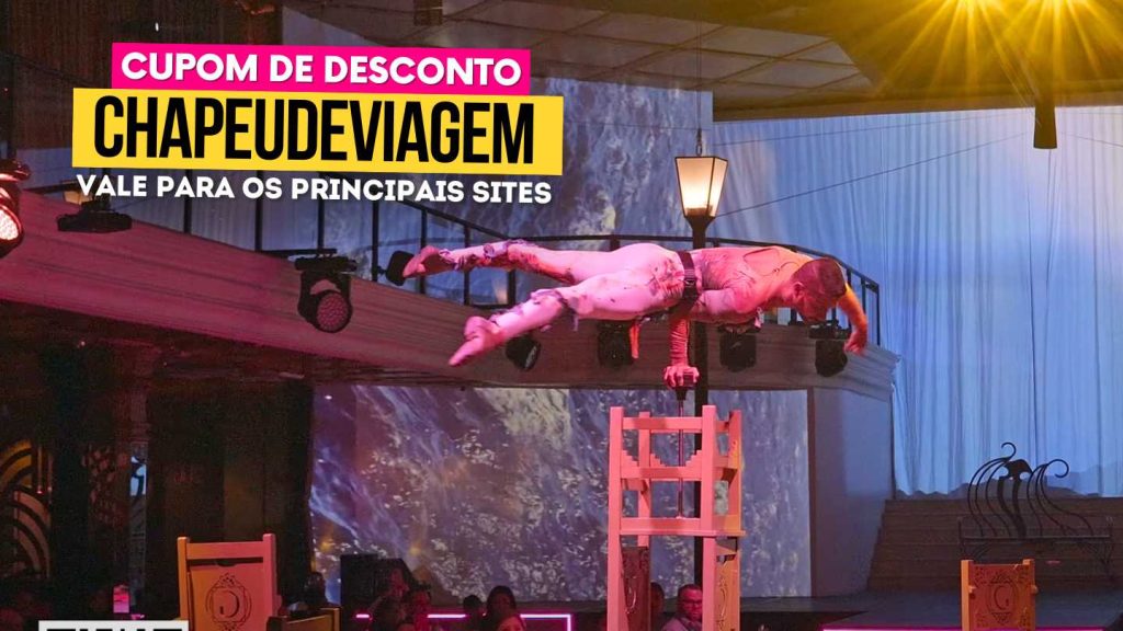 Gatzz Gramado Cupom de Desconto - Jantar com Show até 15% off 12 Gatzz Gramado Cupom CHAPEUDEVIAGEM - Artista se apoiando apenas com uma das mãos