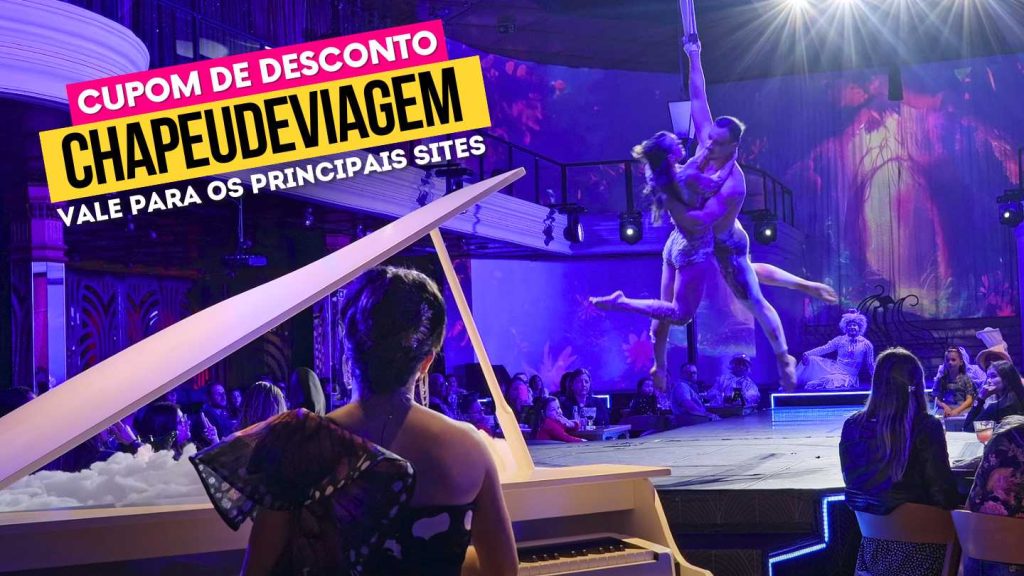 Gatzz Gramado Cupom de Desconto - Jantar com Show até 15% off 4 Gatzz Gramado Cupom CHAPEUDEVIAGEM - Mulher no piano e Artistas fazendo manobras circences