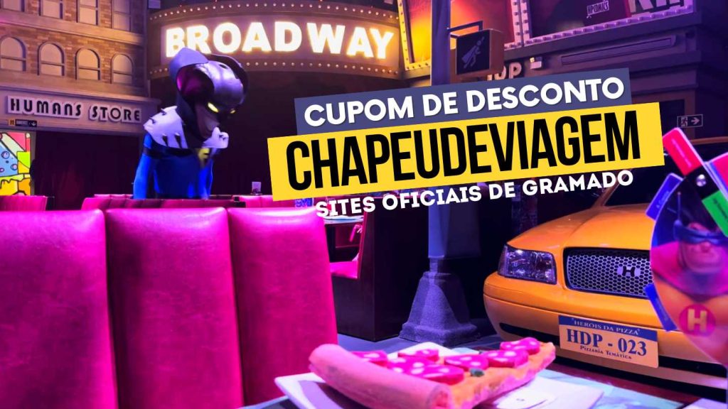 Heróis da Pizza Cupom de Desconto CHAPEUDEVIAGEM 5% - Guia Completo 6  Heróis da Pizza Cupom CHAPEUDEVIAGEM - Ambiente  temático de herois