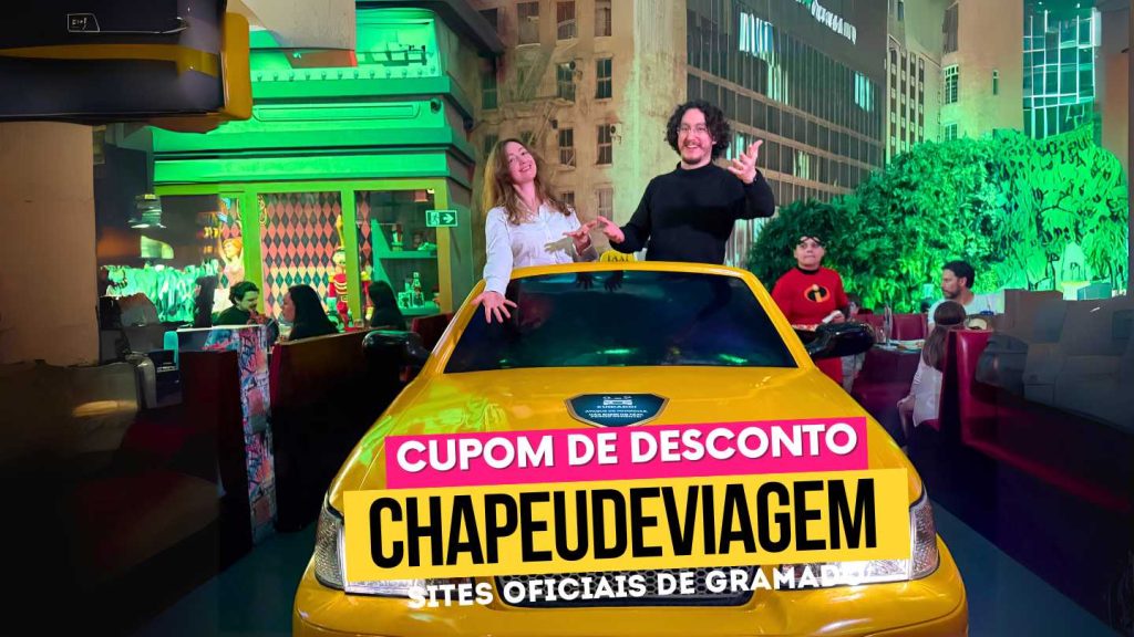 Heróis da Pizza Cupom de Desconto CHAPEUDEVIAGEM 5% - Guia Completo 10 Heróis da Pizza Cupom CHAPEUDEVIAGEM - Andy e PH dentro do taxi