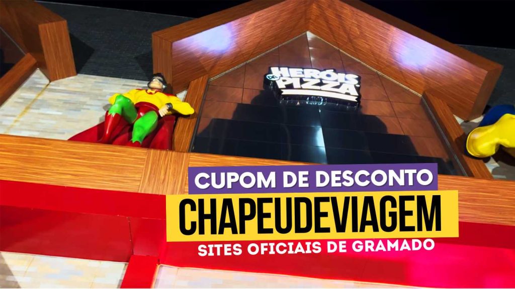 Heróis da Pizza Cupom de Desconto CHAPEUDEVIAGEM 5% - Guia Completo 14 Heróis da Pizza Cupom CHAPEUDEVIAGEM - Fachada da pizzaria temática