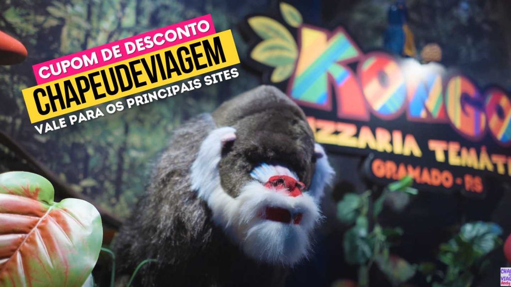 Kongo Pizzaria Cupom CHAPEUDEVIAGEM Vale a Pena? até 15% off 14 Kongo Pizzaria Cupom CHAPEUDEVIAGEM - Bicho de pelucia, macaquinho