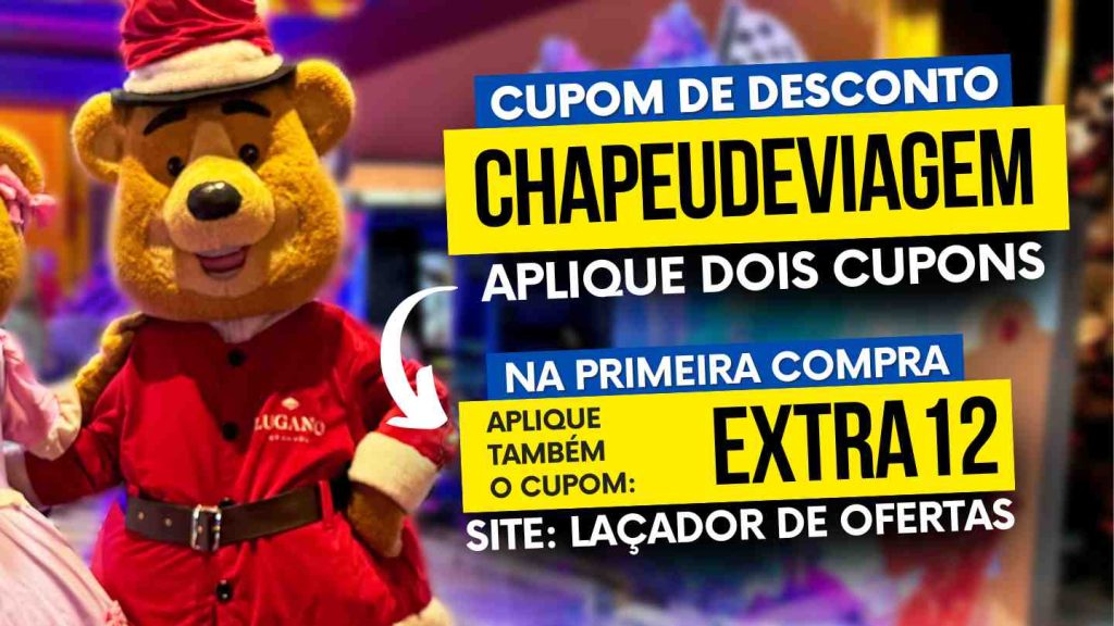 Mundo Lugano cupom CHAPEUDEVIAGEM