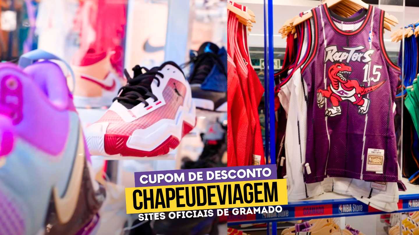 NBA Park Cupom CHAPEUDEVIAGEM - loja com camisetas e tenis da NBA