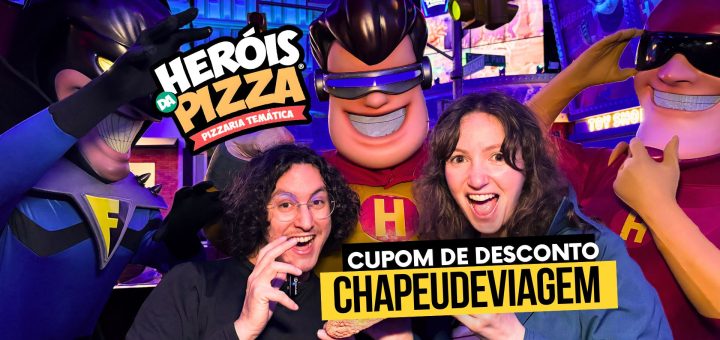 Capa Heróis da Pizza Gramado - Cupom de desconto CHAPEUDEVIAGEM