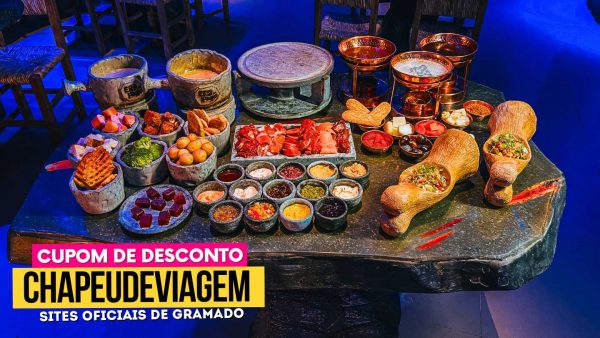 Ingresso Era do Fogo Cupom CHAPEUDEVIAGEM - Sequência de Fondue completo na mesa