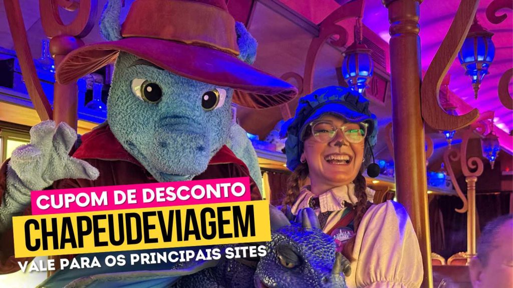 Cupom Hector Hamburgueria 5% Off - Vale a Pena? Cupom CHAPEUDEVIAGEM 3 Cupom Hector Hamburgueria CHAPEUDEVIAGEM - Personagem hector e personagem feminina com dragão pequeno