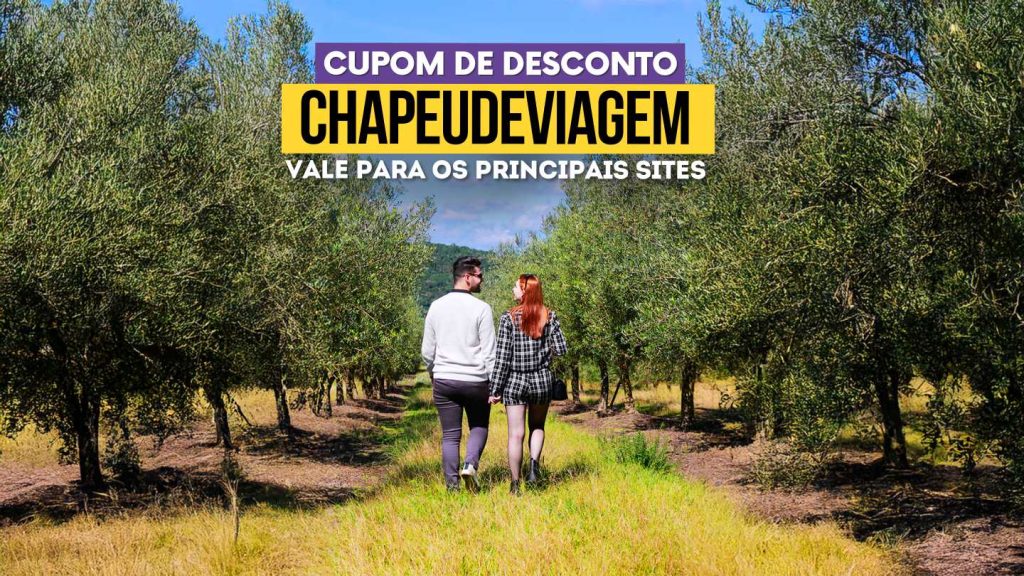 Cupom Olivas Gramado Vale a Pena? 10% OFF 19 Cupom Olivas Gramado CHAPEUDEVIAGEM - Casal andando no meio das oliveiras
