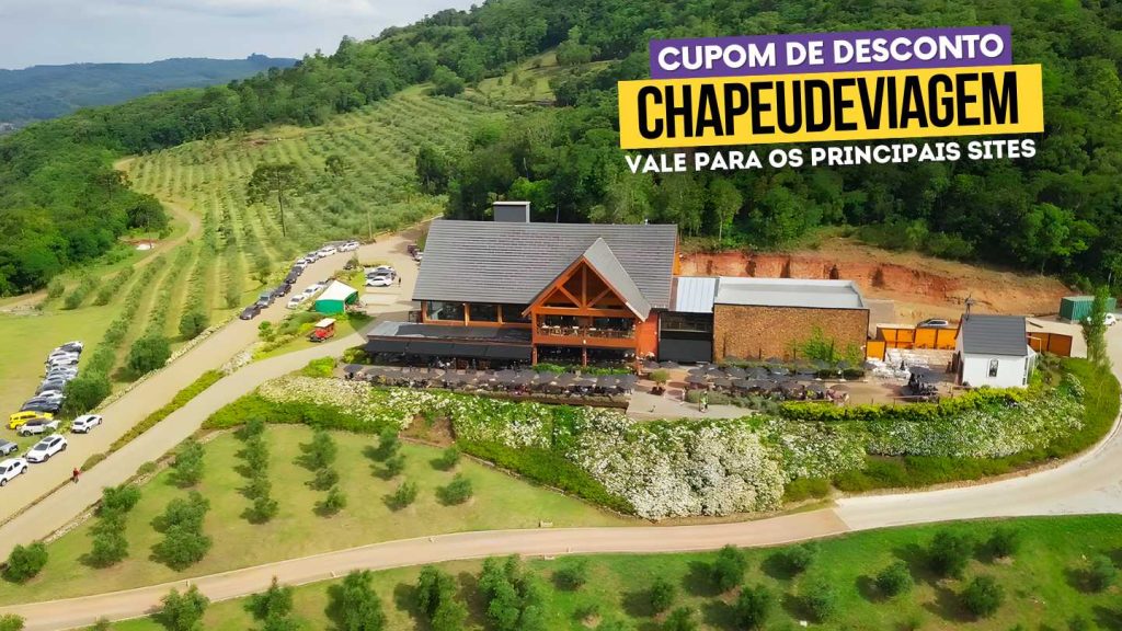 Cupom Olivas Gramado Vale a Pena? 10% OFF 25 Cupom Olivas Gramado CHAPEUDEVIAGEM - Vista aerea da fachada de frente do olivas