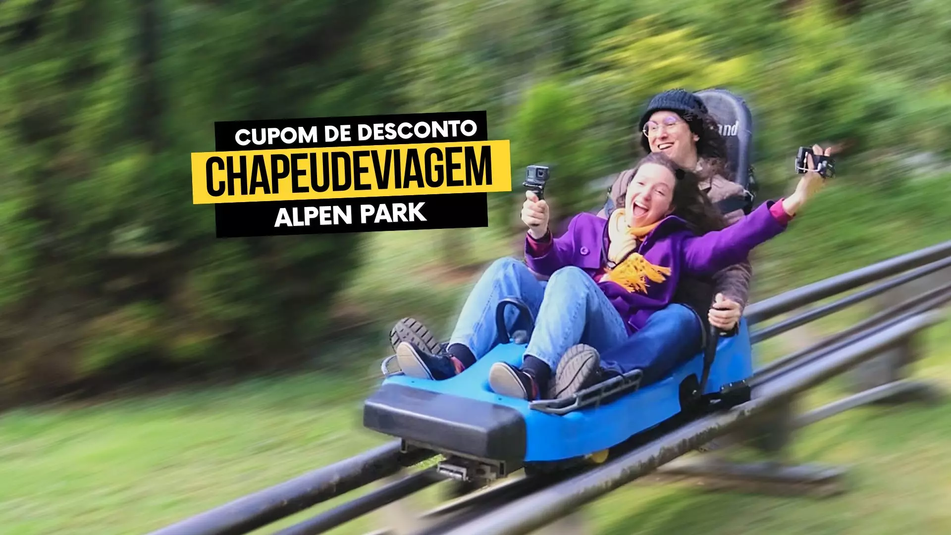 Ingresso Parque Alpen Park Cupom CHAPEUDEVIAGEM - Parque de Diversões em Canela com montanha russa