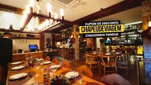 Chalezinho Cupom CHAPEUDEVIAGEM - Fondue no Centro de Gramado