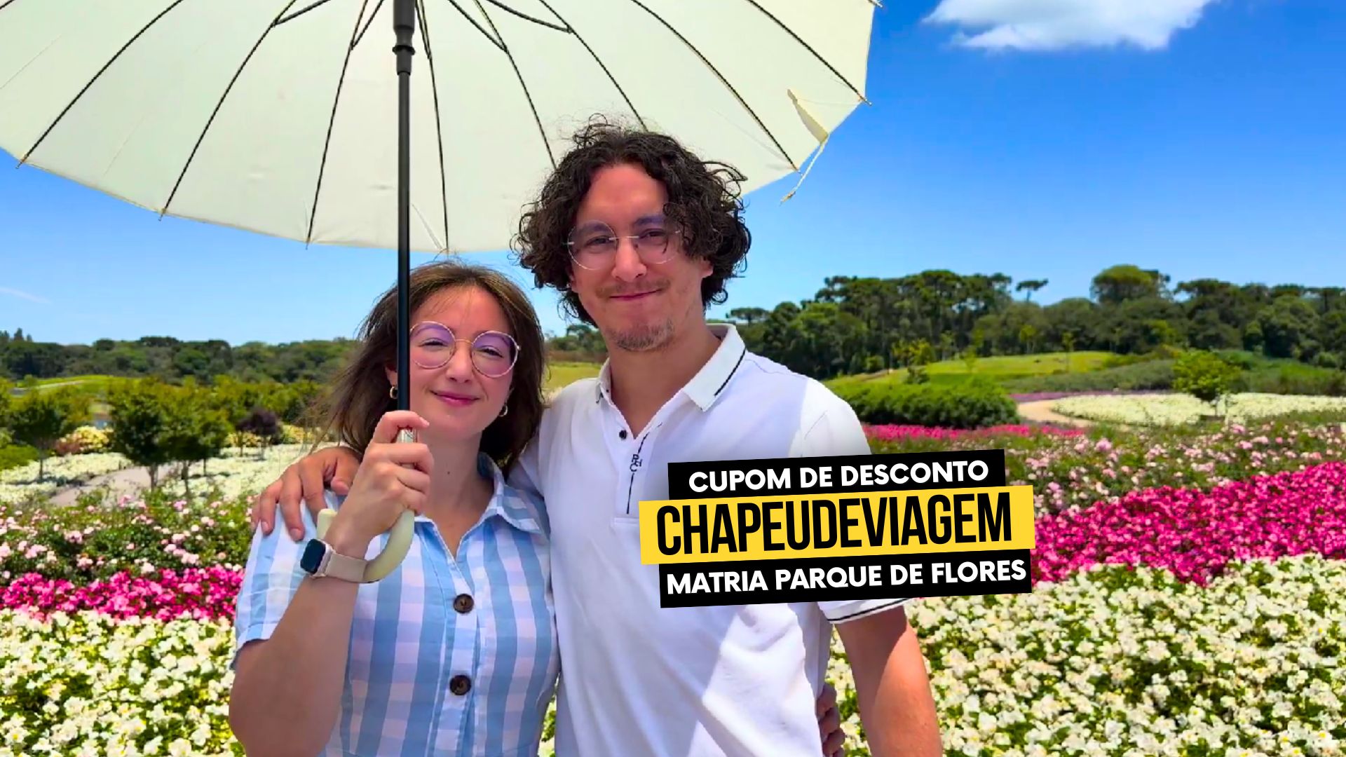 Ingresso Mátria Cupom CHAPEUDEVIAGEM Parque das Flores em São Francisco de Paula