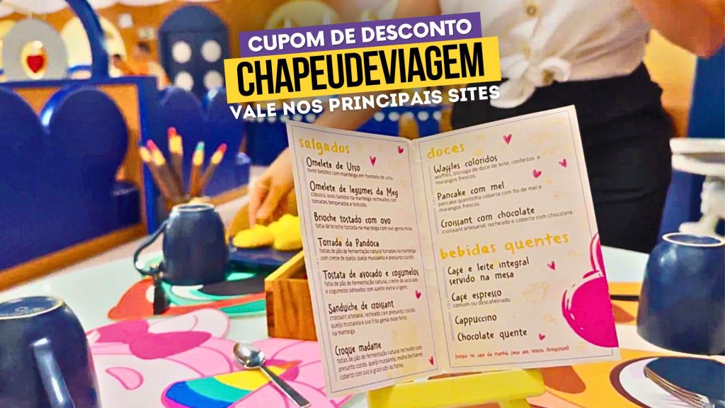 Cardápio do Restaurante Hotel Mundo Criamigos, com cupom de desconto CHAPEUDEVIAGEM