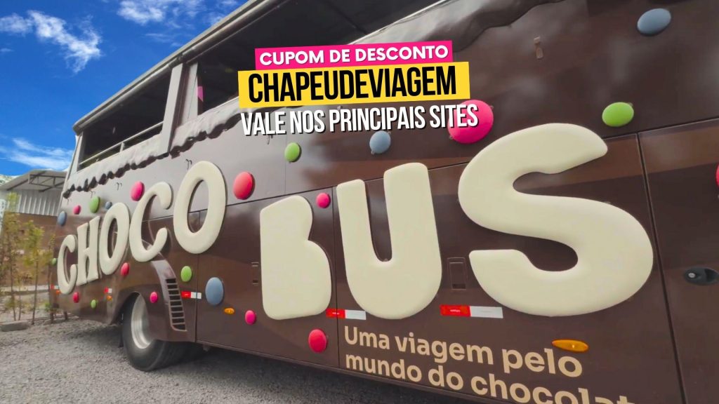 Fábricas de chocolate em Gramado e Canela: quais têm visita gratuita e qual escolher 5 Ônibus temático do Chocobus, o tour do chocolate em Gramado