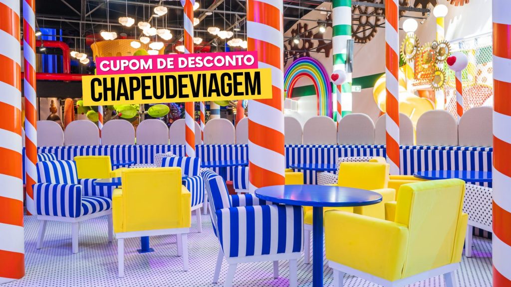 Cupom Parque Criamigos CHAPEUDEVIAGEM - até 15% de Desconto, Guia Completo 10 Confeitaria do Pedro Pudim no Parque Oficina da Diversão Criamigos