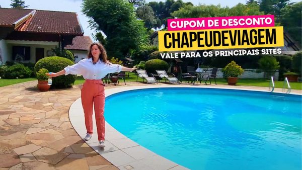 Hotel Ritta Hoppner Cupom CHAPEUDEVIAGEM - Andy caminhando na borda da piscina externa