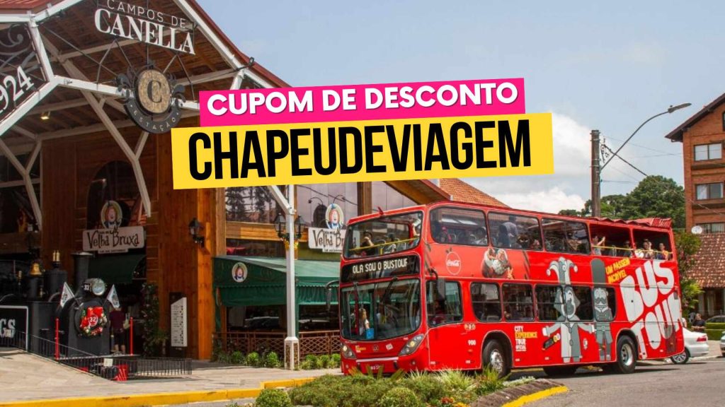 Bustour Cupom CHAPEUDEVIAGEM - Bustour passeio com desconto