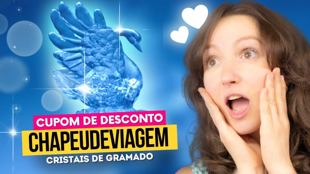 Cupom Cristais de Gramado CHAPEUDEVIAGEM - 10% de Desconto, Guia Completo 3 Cupom Cristais de Gramado CHAPEUDEVIAGEM - Andy admirada com cisne de cristal