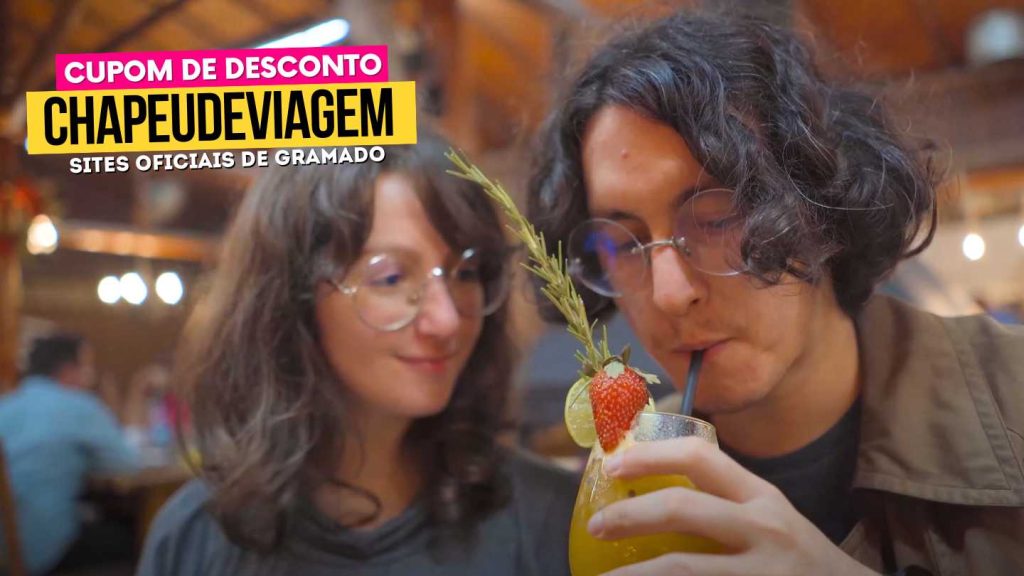 Cupom Fundo da Grota CHAPEUDEVIAGEM - Ph tomando drink