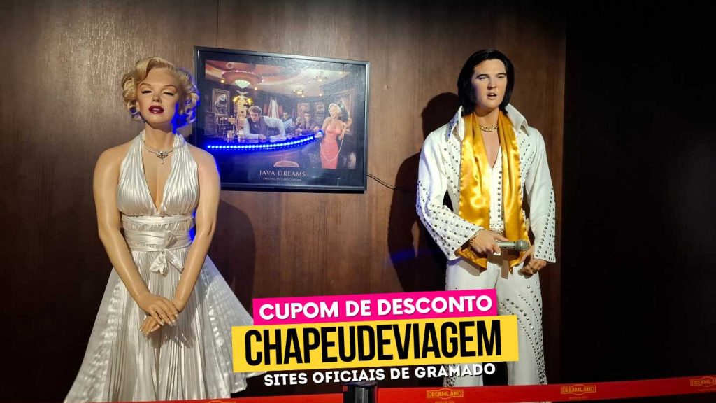 Cupom Museu de Cera: CHAPEUDEVIAGEM até 15% de Desconto 3 Cupom Museu de Cera CHAPEUDEVIAGEM - Marilyn e elvis de cera