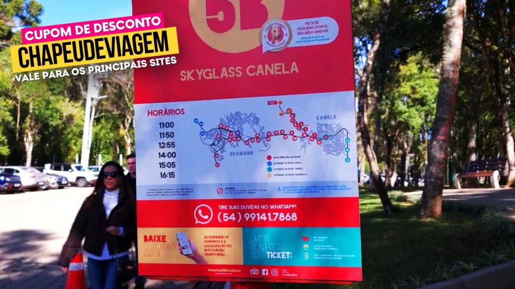 Cupom SkyGlass CHAPEUDEVIAGEM - Mapa do parque