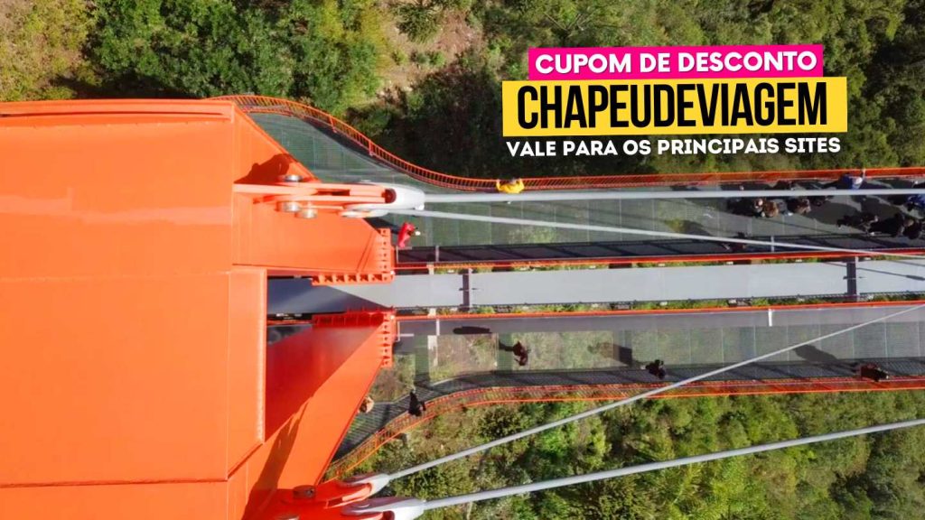 Cupom SkyGlass CHAPEUDEVIAGEM - Plataforma de vidro vista aerea