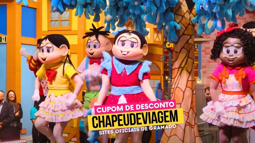 Roteiro Gramado com Crianças - Personagens turma da mônica