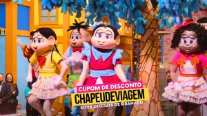 Cupom Vila da Monica CHAPEUDEVIAGEM turma da monica se apresentando ao vivo - Roberto Carlos Gramado