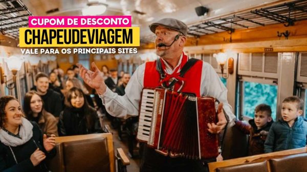 Ingresso Maria Fumaça Cupom CHAPEUDEVIAGEM - Maria Fumaça apresentação tradicional ao vivo dentro do trem