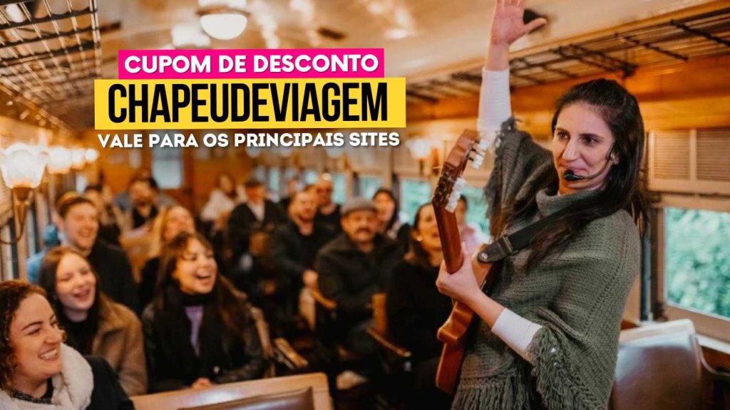 Maria Fumaça Cupom CHAPEUDEVIAGEM - até 15% de Desconto, Guia Completo 5 Maria Fumaca Cupom CHAPEUDEVIAGEM Passeio de trem com musica ao vivo dentro do trem - maria fumaça cupom