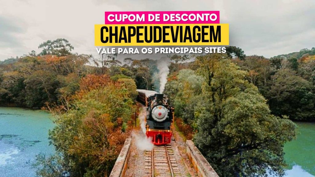 Maria Fumaça Cupom CHAPEUDEVIAGEM - até 15% de Desconto, Guia Completo 4 Maria Fumaca Cupom CHAPEUDEVIAGEM Trem sob os trilhos e vista do lago - maria fumaça cupom
