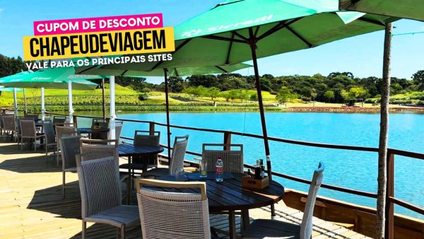 Ingresso Matria Parque de Flores Cupom CHAPEUDEVIAGEM - Restaurante ao ar livre com vista pro lago