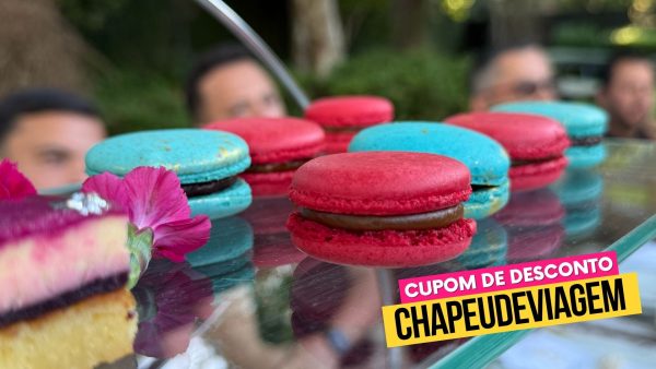 Chá da Tarde Saint Andrews Cupom CHAPEUDEVIAGEM - Macarrons