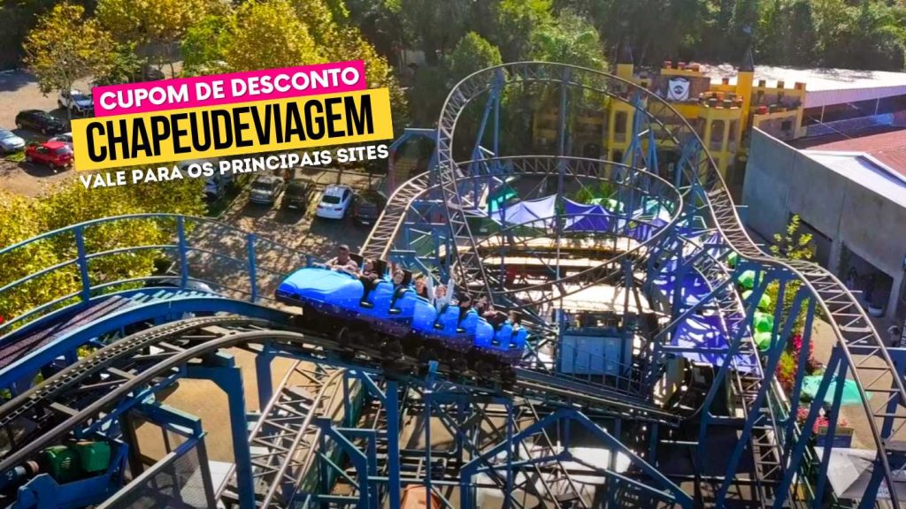 Gramado com chuva: parques cobertos e como remarcar o ingresso 21 Montanha-russa do Alpen Park vista do alto, em Canela