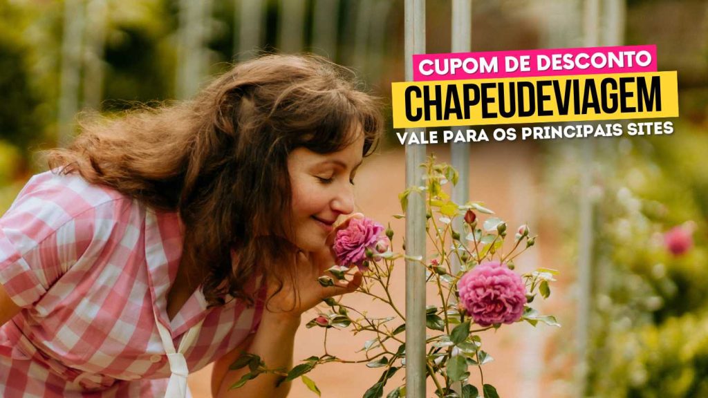 Garden Park Gramado Cupom CHAPEUDEVIAGEM - Andy cheirando rosa