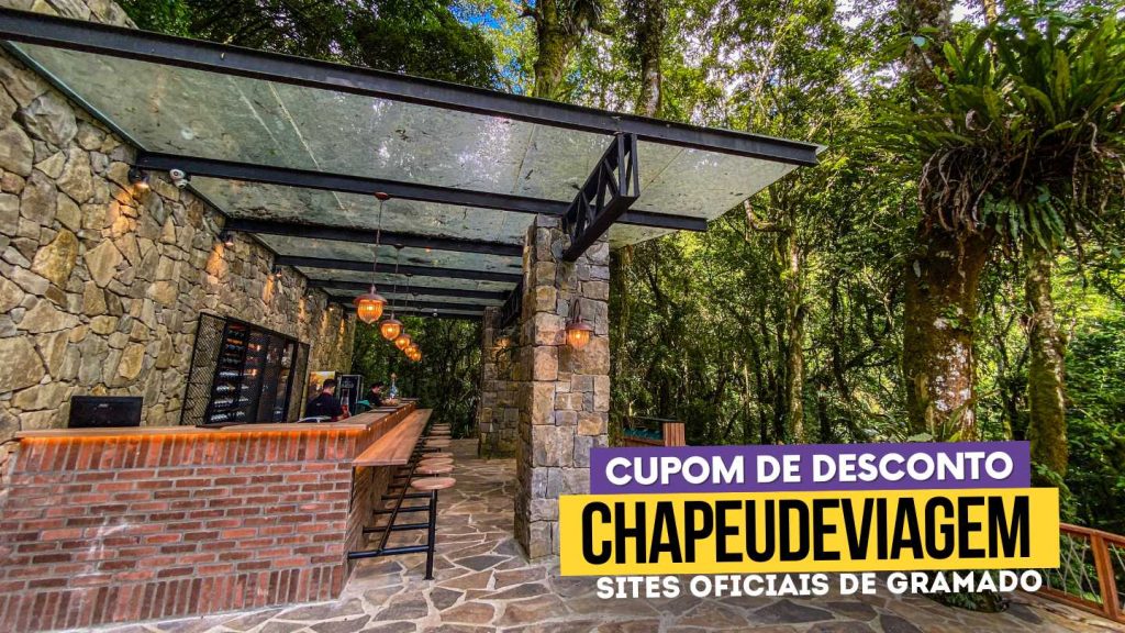 Garden Park Gramado Cupom CHAPEUDEVIAGEM - area externa para bebidas 