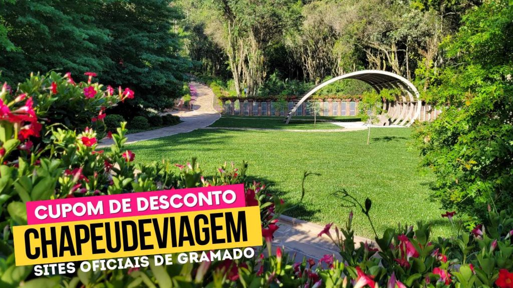 Garden Park Gramado Cupom CHAPEUDEVIAGEM - Flores rosa e obra instagramavel circular