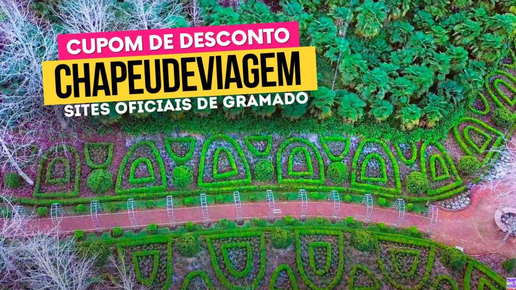 Garden Park Gramado Cupom CHAPEUDEVIAGEM - Vista aerea do parque